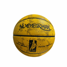 Cheap Basketball Ball Yellow Pu Laminated Basketball